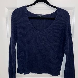 Wild Fable Navy Blue V-Neck Sweater